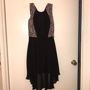 Lily rose black dress with lace detail